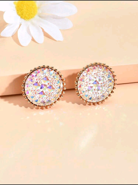 AB Druzy Earrings