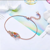 Feather Wing Rose Gold Bracelet