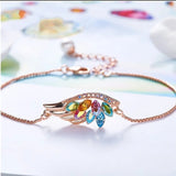 Feather Wing Rose Gold Bracelet