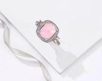 S925 Pink Opal Ring