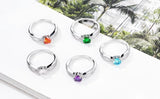 S925 Color Crystal Ring