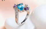 S925 Oval Stone Ring