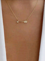 Gold Arrow Charm Necklace