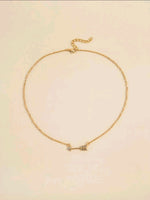 Gold Arrow Charm Necklace