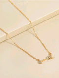 Gold Arrow Charm Necklace