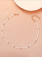 White Beaded Necklace