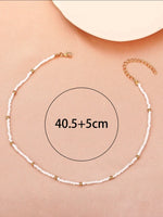 White Beaded Necklace