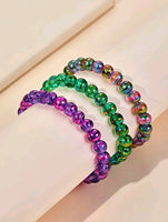 3pc Graphic Bead Bracelets