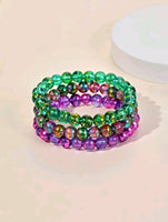 3pc Graphic Bead Bracelets