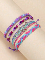 4pc Purples Bracelet Set