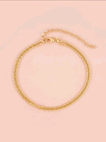 Gold Double Layer Anklet