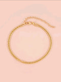 Gold Double Layer Anklet