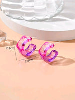 Chunky Ombre Cuff Hoops