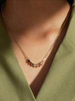 Multi Color Gold Necklace