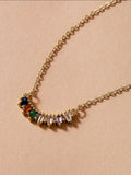 Multi Color Gold Necklace