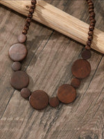 Wooden Circle Necklace