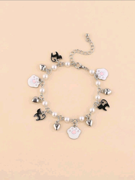 Cat Charm Bracelet