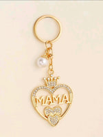 Mama Heart Keychain