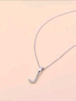 J Initial Silver Necklace