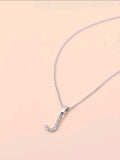 J Initial Silver Necklace