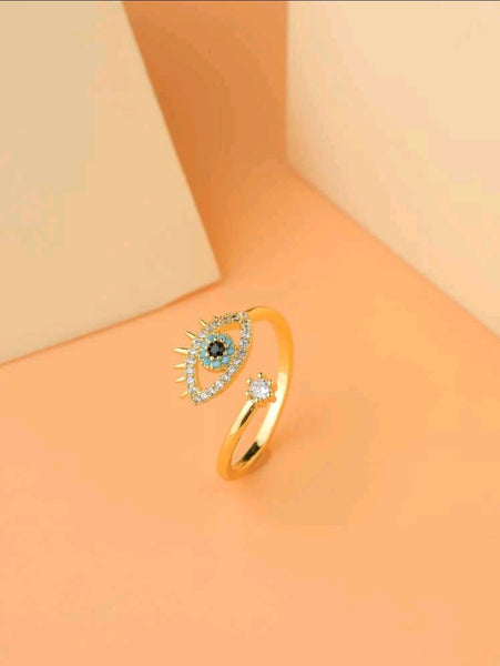 Gold Eye Ring