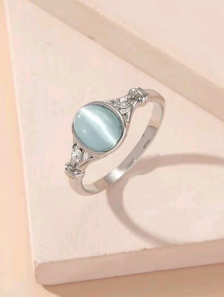 Blue Moonstone Ring