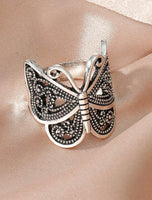 Butterfly Antique Silver Ring