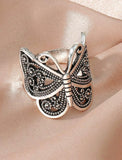 Butterfly Antique Silver Ring