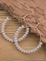 Bead Hoop Earrings