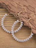 Bead Hoop Earrings