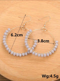 Bead Hoop Earrings