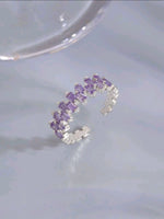 Purple Zircon Ring