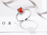 S925 Color Stone Ring