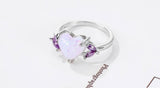 S925 Opal Heart Ring