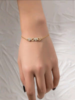 Dainty Gold Hearts Bracelet