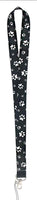 Black&White Paw Print Lanyard