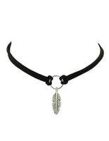 Feather Charm Choker