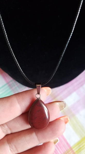 Red Jasper Crystal Necklace