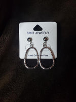 Silver Hammered Earring