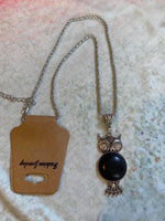 Black Owl Necklace