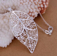 Silver Leaf Necklace