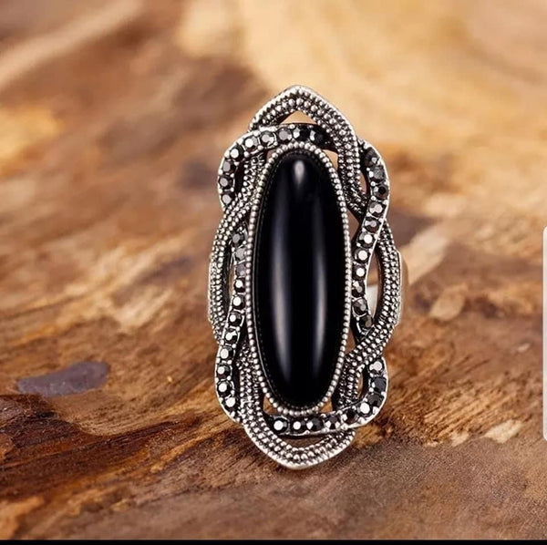 Black Stone Ring