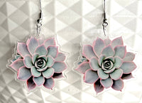 Succulent Acrylic Earrings