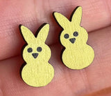 Small Wooden Easter Earrings