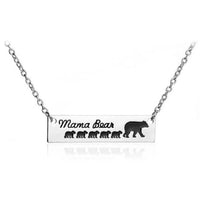 Mama bear necklace 5 cubs